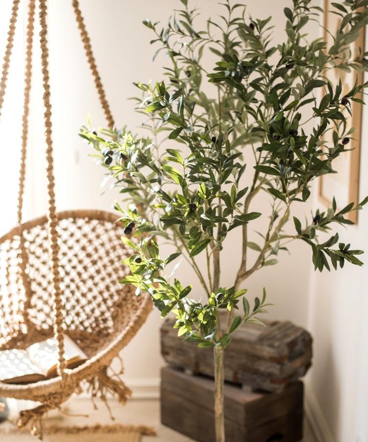 Artificial Silk Faux Olive Tree In Pot